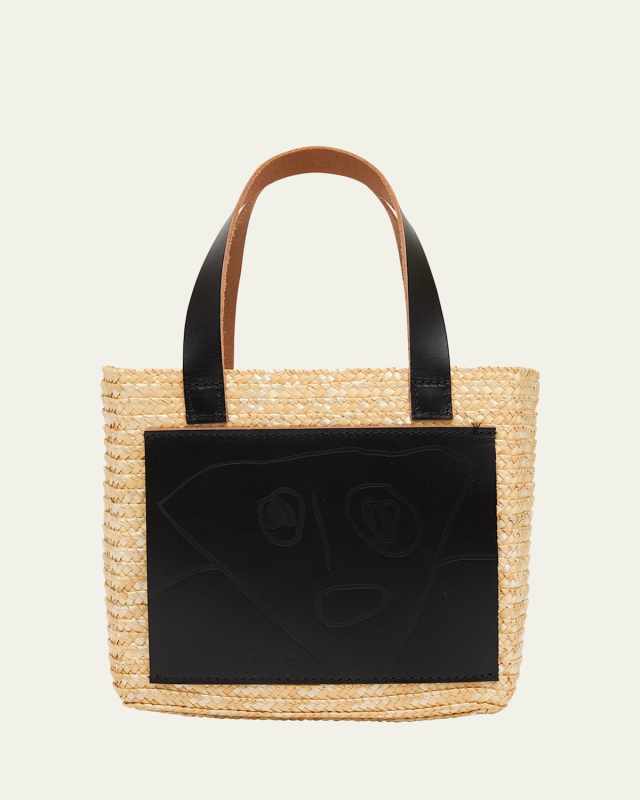 Pili and Bianca Straw Tote Bag